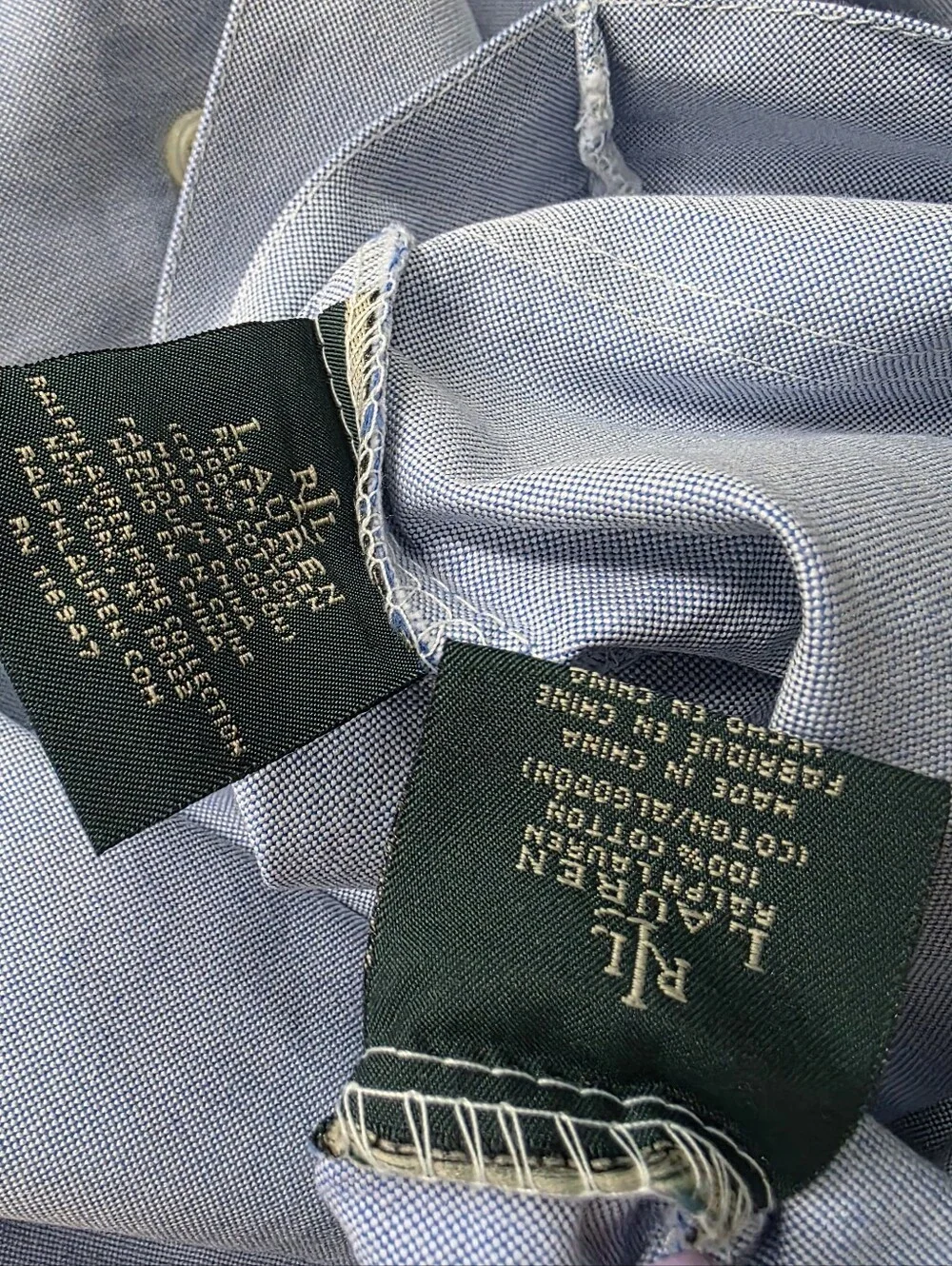 Set Of 2 Lauren Ralph Lauren Graydon Soft Weave Pillowcase Standard Chambray